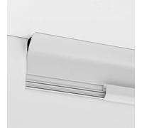 LED Strip Diffuser Channel - Aluminum LED Channel System for 2m/6.5ft LED Strip Lights - White End Caps - Ideal for Home & Commercial Lighting Solutions