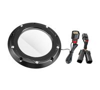LED Strip Light Clutch Derby Cover Compatible With Street Road King Electra Ultra Limited Motorcycles(black)