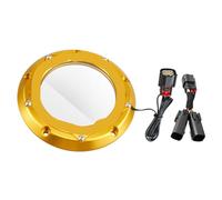 LED Strip Light Clutch Derby Cover Compatible With Street Road King Electra Ultra Limited Motorcycles(Gold)
