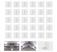 Led Strip Light Connectors, 30pcs Led Connectors 4-Pin Led Light Connectors Led Strip Connectors Led Strip Connectors 4 Pin for 10mm Wide RGB 5050 Flexible Led Strips Solderless RGB Light Connectors