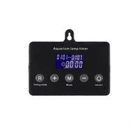 LED Strip Light Controller Dimmer Timer for Aquarium Fish Tank 12-24V with LCD Display, Multi-Mode & Power-Off Memory, Black
