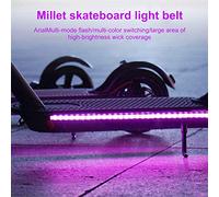 LED Strip Light, SUNJULY Electric Scooter Foldable LED Strip Lights for Skateboard, Scooter, Party and Indoor Outdoor Decoration for Xiaomi M365/m365 pro
