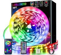 LED Strip Lights, 5M *2 RGB Multicolour Colour Changing Rope Light Strip with 44-Key IR Remote,DIY Bright 5075 LEDs,Suitable for Family Room, Hotel, Bedroom, TV, KTV, Kitchen, Christmas Decoration