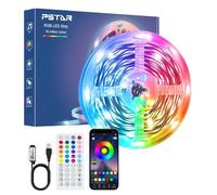 LED Strip Lights 7M, Bluetooth RGB Light Strips with Remote & App, Music Sync Built-in Mic, Colour Changing Tape Lights for Bedroom, Living Room, Kitchen, Ceiling & Party DecorBedroom Home Decoration