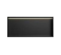 LED Strip Shelf Stainless Steel Wall-Mounted with 4000K LED Lighting Perfect for Bathroom Storage and Ambiance Enhancement