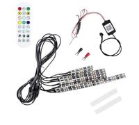 LED Strip Underbody Light Kit Decor Ambient Lamp Waterproof RGB Atmosphere Car Universal Motorcycle Light APP RF Remote Control Compatible With(WM-1T8R)