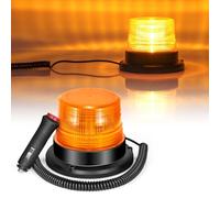LED Strobe Flash Light Amber 12V Warning Lights Bright Emergency Flashing Beacon Light with Magnetic for Truck Vehicle School Bus