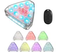 LED Strobe Flash Lights, USB Flashing Beacon with 7 Colours & Modes, IP68 Waterproof, Universal Warning Light for Motorcycle, Bicycle, Car, Drone