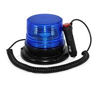 Led Strobe Light, Blue Emergency Magnetic Flashing Warning Beacon for Truck Vehicle with 12-80v Cigarette Lighter Plug