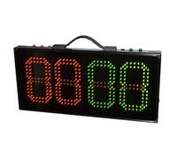 LED Substitution Board, Single Sided Football Substitution Card, Red/green Bright LED Display, High Brightness/Automatic Data Storage After Power Outage, for Any Team Sport