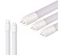 LED T8 Light Tube 4FT,5FT, Daylight White 5000K, Dual-End Powered Ballast Bypass,1440-2080Lumens 8W (26W Equivalent Fluorescent Replacement), Clear Cover,Lighting Tube Fixture (1, 6 FT)
