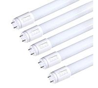 LED T8 Tube Light Bulbs 9 W 60 cm Glass 6400 K White [5 Pieces]