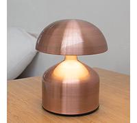 LED Table Lamp, 3-Way Dimmable Cordless Desk Light, USB Rechargeable Electroplating Design, Luxury Creative Lighting for Couples, Ideal for Dinner Bars, Bronze Finish