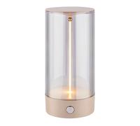 LED Table Lamp Desk Decor Light Rechargeable Dimmable Cordless 14,5cm Beige