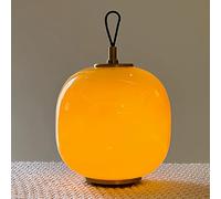 LED Table Lamp Rechargeable Cordless Warm White Light Round Glass Lampshade Battery Operated USB Charging for Bedside and Living Room