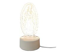 LED Table Lamp, Religious Desk Prayer Lantern, Religious Night Light with USB, for Birthday Bedside Bedside Bedside Bedroom Children's Room Church
