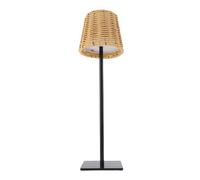 ^^ LED Table Lamp Stylish Woven PC Rattan Controlled Night Light For Living Room