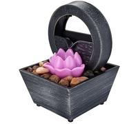 Led Tabletop Fountain, USB Powered Relaxing Water Tranquil Sounds Contemporary Zen Decor for Home Office