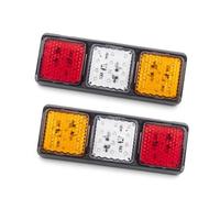Led Tail Light 2pcs 12V 24V taillight Stop Rear Brake Turn Signal Function Indicator Lamp Reversing light For Truck Lorry RV Bus Led Rear Tail