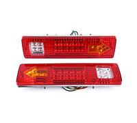 LED Tail Lights, 19 LED Bright Waterproof Rear Brake Lights 12V Red for Trailers Off Road Vehicles Commercial Use