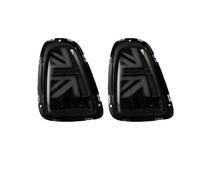 Led Tail lights Assembly Compatible For BMW Mini Cooper R56 R57 R58 R59 2007-2013 Rear Lamp DRL Fog Taillights Plug and Play Union Jack(Smoke,2011-2013)