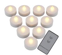 LED Tea Lights 10Pcs Warm White Flickering