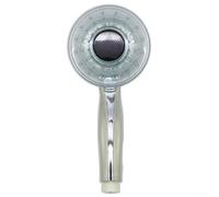 LED Temperature Shower Head, Colour Changing Rain Shower with Three Mode Massage Sprayer, Battery Water Powered Light, Thermochromic Bathroom Fitting for Easy