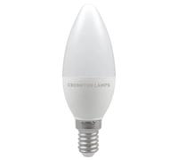 LED Thermal Plastic Candle 2.2W (25W eq.) SES 6500K Frosted Crompton