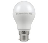 LED Thermal Plastic GLS 8.5W (60W eqv.) B22d Opal 4000K Dimmable Crompton