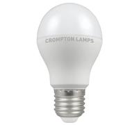 LED Thermal Plastic GLS 8.5W (60W eqv.) E27 Opal 2700K Dimmable Crompton