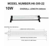 LED Three-Proof CNC Machine Tool Light, IP67 Waterproof Oil-Proof Dust-Proof Workshop Lamp for 110V-220V, 15W, 6000K