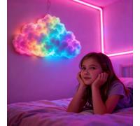 LED Thundercloud Light Kit DIY, USB-Powered 3D Thundercloud Night lamp with Music Rhythm, Multicolor Changing Strip lamp for Wall, Bedroom, Game Room,Garage, Bar Decor (C-Light String 6 Meters)
