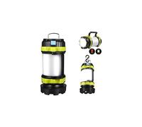 LED Torch, Camping Light Rechargeable, Camping Lantern with 6 Modes, IPX4 Waterproof Outdoor Spotlight Searchlight, High Power Beam Flashlight, 1000lm