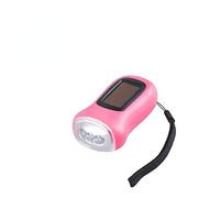 LED Torch Hand Crank Dynamo Solar Powered Flashlight Lamp Emergency Light Survival