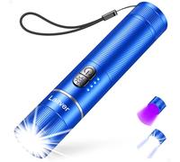 LED Torch/UV Torch Rechargeable 2 in1,Laitver 2000L Super Bright Flashlight