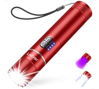 LED Torch/UV Torch Rechargeable 2 in1,Laitver 2000L Super Bright Flashlight