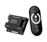 LED Touch Dimmer Controller, RF Wireless Remote 12-24V 18A for LED Strip Light Panel Monochrome Home Commercial Lighting System