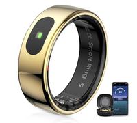 LED Touch Smart Ring for Women Men- Fitness Tracker with Heart Rate, Blood Oxygen, Sleep Tracker, Step Counter, 5ATM Waterproof, Touch Control Music/Video, No Subscription Fee for iOS/Android