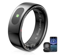 LED Touch Smart Ring for Women Men- Fitness Tracker with Heart Rate, Blood Oxygen, Sleep Tracker, Step Counter, 5ATM Waterproof, Touch Control Music/Video, No Subscription Fee for iOS/Android