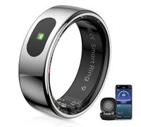 LED Touch Smart Ring for Women Men- Fitness Tracker with Heart Rate, Blood Oxygen, Sleep Tracker, Step Counter, 5ATM Waterproof, Touch Control Music/Video, No Subscription Fee for iOS/Android