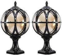 LED Traditional Victorian Globe Column Light Lantern Classic Aluminium Die Casting Glass Outdoor Waterproof E27 Pillar Post Lamps,Chandelier