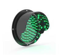 LED Traffic Light,12/24V DC Waterproof LED Traffic Light, 100mm Green Wall-Mounted Loading Dock Warning Light, IP67 for Roads, Toll Booths, Terminals, Parking Safety