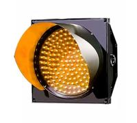 LED Traffic Light,200mm/300mm/400mm Fixed Traffic Light - Red Round Signal, Weighbridge Gate Command Light, Horizontal/Vertical Installation, Ideal for Driving School & Car Park (220V) - Ye