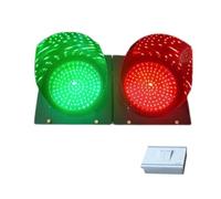 LED Traffic Light,200mm LED Traffic Lights, Remote Control Traffic Signals, Wiring Control, Auto-Swap Color, Switch & Chip Controller for Enhanced Traffic Management, Durable & Reliable
