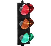 LED Traffic Light,3-Light LED Traffic Light Wall Decor with Remote Control - Industrial Stop Light, Red/Yellow/Green Indicators for Home, Garage, Toll Station, Parking, and More(200mm-12v)