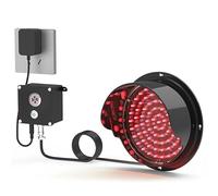 LED Traffic Light,LED Traffic Signal Light with Button Control, Red/Green Loading Dock Light, 100-240V Wide Voltage for Parking, Toll Station, Car Wash, Shopping Mall - 200mm (8in)