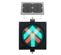LED Traffic Light,Wireless Remote Control Solar Traffic Signal Light,Two-Color Industrial Traffic Signal, Red-Green, Automotive and Pedestrian Wayfinding, IP65 Waterproof,Lane Indicator,for