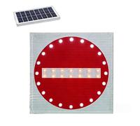 LED Traffic Sign for Roadway, Duty Aluminum Metal Frame, High-brightness, Flashes continuously/Flashes at night, Clearly visible at night, Durable and long-lasting(A)