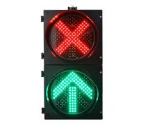 LED Traffic Signal Light, Industrial Warning Lamp, IP53 Waterproof for Outdoor Road and Intersections, Horizontal or Vertical Mounting