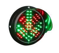 LED Traffic Stop Light - 12V/24V Industrial Indicator LED Light with X/Arrow Dock Bay Warning Signal for Roads, Toll Booths Dock, Bay Indicator(12V (K))